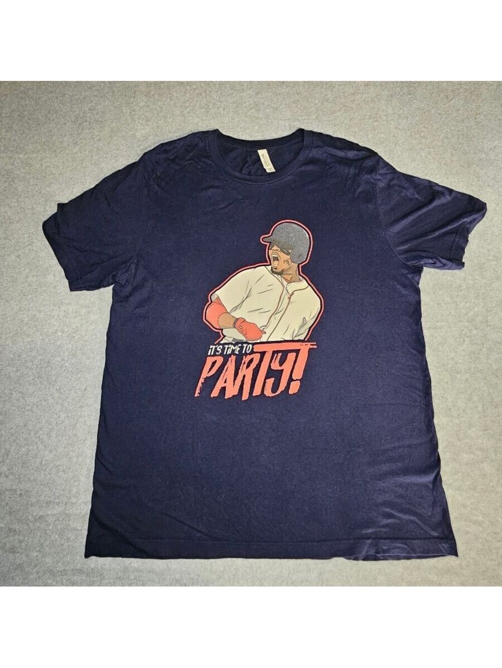 Bella+Canvas XL Navy Blue 'It's Time to Party!' Graphic T-Shirt